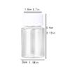 HLLMX 8 PCS Plastic Clear Empty Bottle Pill Bottle Container Chemical Reagent Bottle Liquid Bottle Solid Powder Bottle 20ML