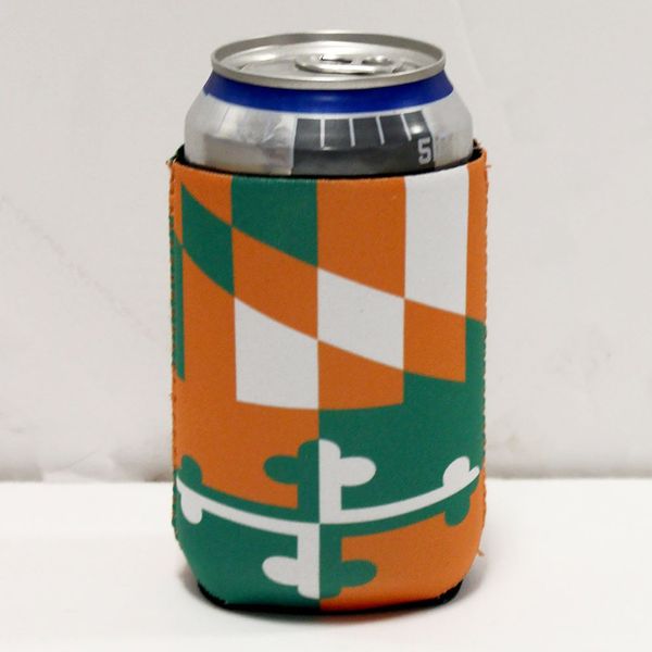 Irish Maryland Flag / Can Cooler - Green / 10/$6 Each