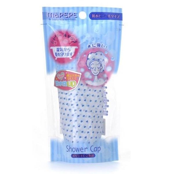 Shower Cap Heart BL Polyethylene