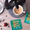 Big Bang Theory Soft Kitty Flow Chart Square Ceramic Coasters, Set of 2, 3.9", Cork Base