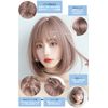 M Grande DY02A Premium Line Wig, Supervised by Top Stylist, 6-Piece Set, Princess Cut, Women's Wig, Bob, Long, Face Shrinking, (Princess Bob Peach Beige