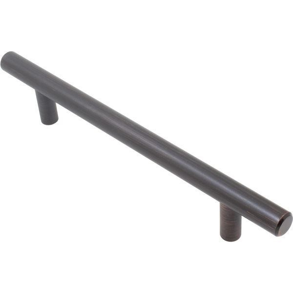 Bar Cabinet Pull, 128 Millimeters, 188mm Overall Length, Vintage Bronze by Stone