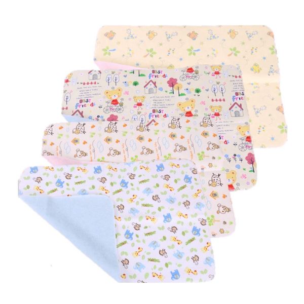 New 4pc Assorted Color 18"x12" Waterproof Cotton CHANGING PADS Washable Reusable