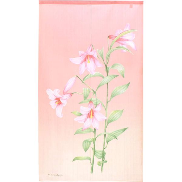 Otomeyuri 10739 Noren Tapestry Room Divider Blindfold 85x150cm Long (Pink)