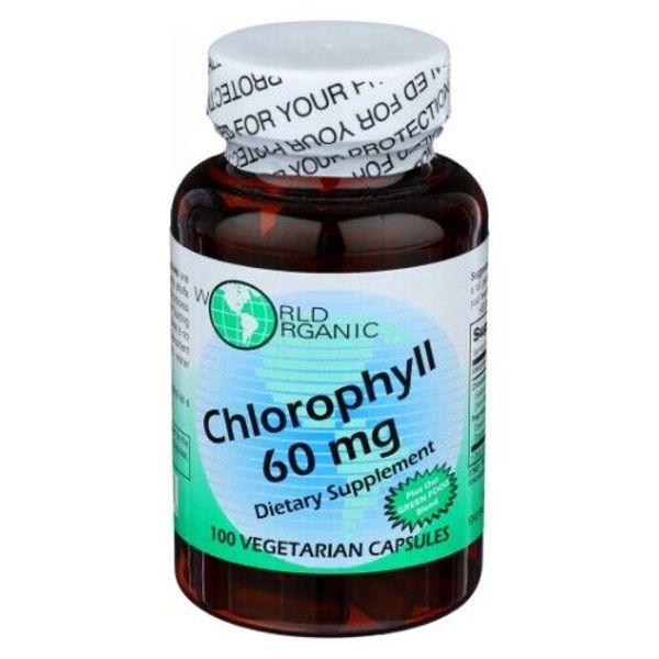 Chlorophyll 60 MG 100 Caps By World Organics
