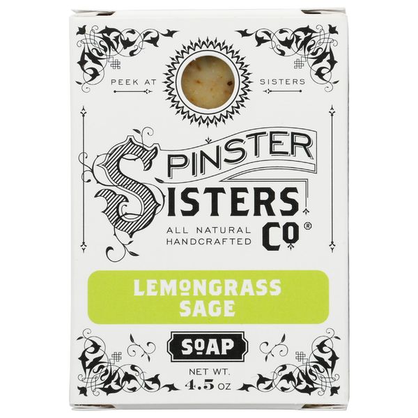 SPINSTER SISTERS CO Lemongrass Sage Bar Soap, 4.5 OZ