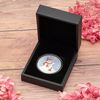 COWFEX PU Coin Presentation Display Box Holder with Capsule for 40mm (Black)