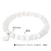Hemasa Multicolor Cat Eye Stretchable Bracelet with Heart Charm Blue