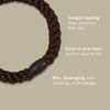 L. Erickson Ponytail Holders - Set of Eight - Solid Black Metallic by L. Erickson