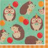 Creative Converting Hedgehog Party Napkins, 16 ct