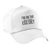 Flox Creative White Baseball Cap I'm on The Chocolate Egg Diet