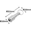 SK11 SBH-SV Bit Holder, Silver, Compatible with 0.25 inch (6.35 mm) Axis