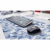 Woutay Large Mouse Pad,Blue Flowers,Stitched Edges Mousepad,Non-Slip Rubber Base