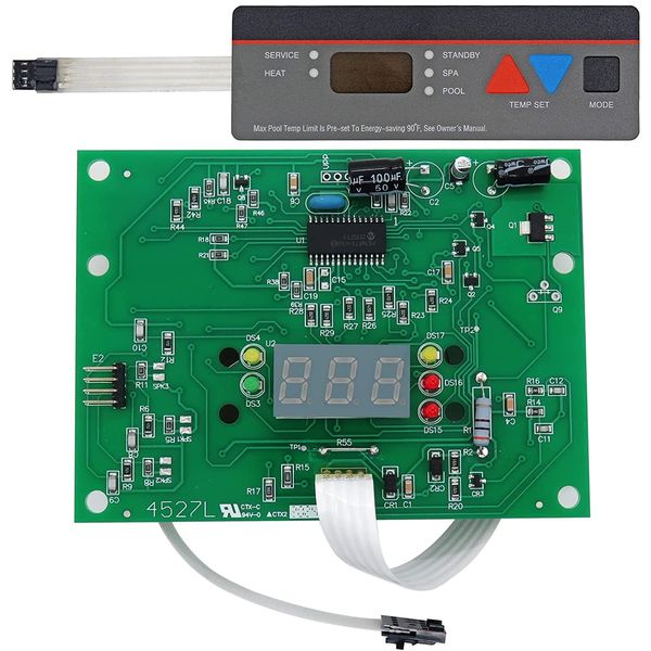 SHISHISHUN IDXL2DB1930 Display Board, Pool Heater Replacement Control Panel Keypad Membrane Switch Compatible with Hayward H350FDP & Universal H-Series Heater Models H250IDL2 H350IDL2 H400IDL2