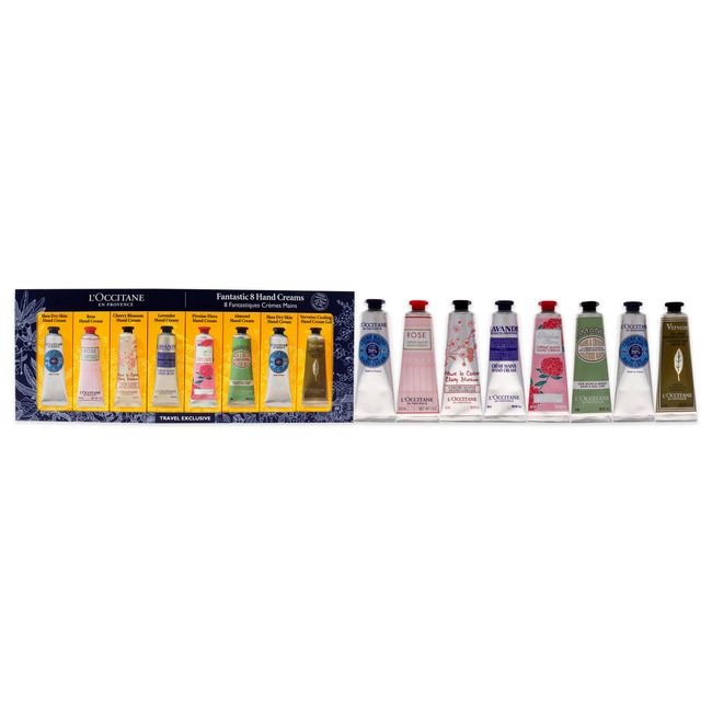 Fantastic 8 Hand Creams Kit by LOccitane for Unisex - 8 x 1 oz