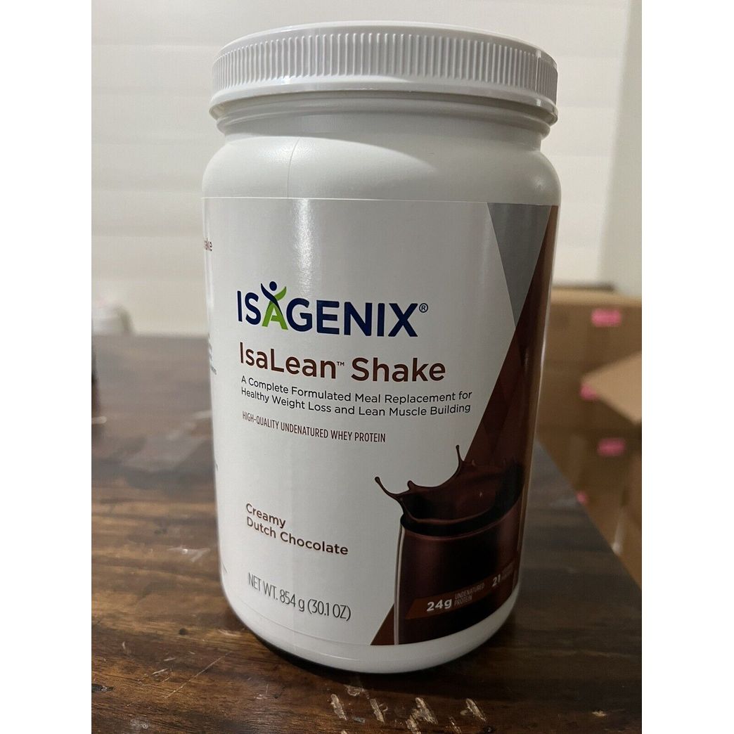 Isagenix Dutch Chocolate Shake Canister Weight Loss Meal Replacement  (exp.06/24)