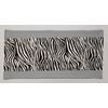 Animal Print Zebra on Gray Terrycloth Bathmat