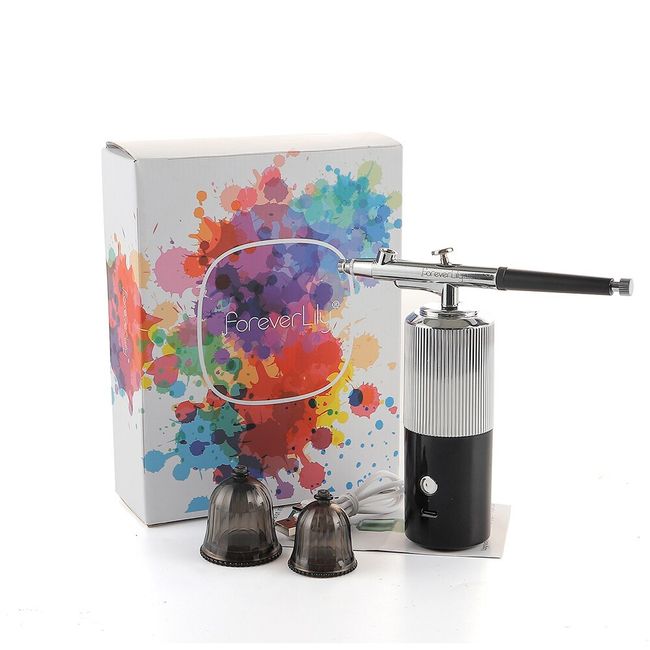 Airbrush Portable Air Brush With Compressor Kit Mini Nano Spray Gun Oxygen  Injector for Nail Art Manicure Makeup Paint Tattoo