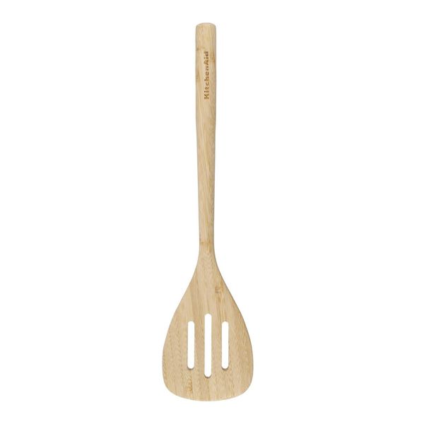 KitchenAid KQG602OHBBE Bamboo Slotted Turner, 32.5 cm