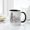 CafePress Climbing Words Mug 11 oz (325 ml) Ceramic Coffee Mug