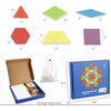 155 Pieces Wooden Puzzle Montessori Pattern Blocks Educational Toy  Development