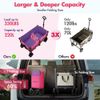 VILLEY Collapsible Foldable Wagon 220L Heavy Duty Extended Folding Utility Carts