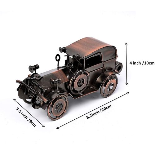Metal Antique Vintage Car Model MOYODOR Handcrafted Collections Collectible Vehicle for Bar or Home Decor Decoration Great Birthday Gift Bronze Classic Car Model, Large,unisex