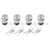 uxcell 4Pcs 19mm 2 Positions 2NO 2NC Electric Key Lock Push Button Switch