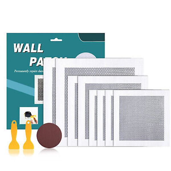 8 Pack Wall Patch Repair Kit Dry Wall Hole Repair Patch for Ceilings 4/6/8 Inch
