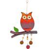 Something Different Owl on a Branch, Orange, 14.5 x 0.1 x 24 cm