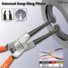 WEDO Internal Snap Ring Plier,Plastic Handle,High Precision,Good Toughness,Ergonomic Design Size 7"