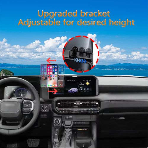 Kiopsom Car Phone Holder for 2024 Jeep Wrangler Accessories Phone Mount Hands Free 360 Degree Rotation，Compatible for All Phones