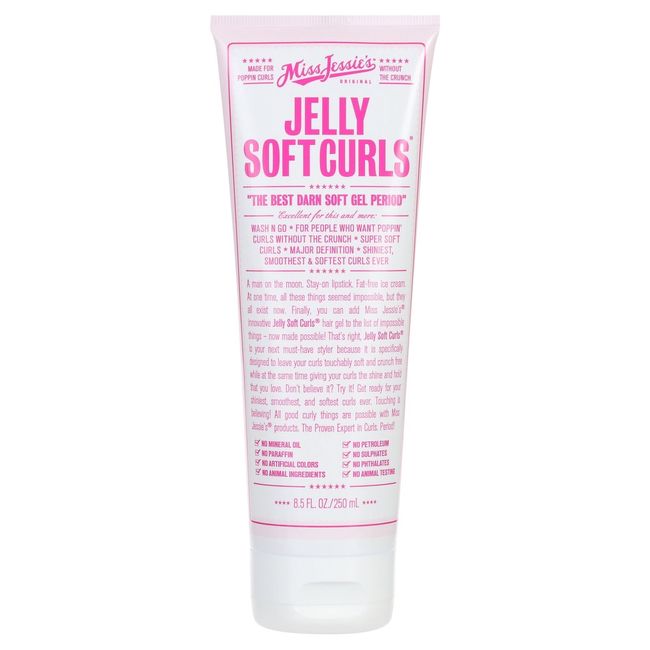 MISS JESSIE'S Jelly Soft Curls Enhancing Squeeze Hair Styling Gel, 8.5 fl oz