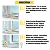 Home Secure™ Sliding Window Restrictor Lock. Self Adhesive Window Security & Safety Lock - White