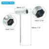 PATIKIL 13mm/19mm Chainsaw Combination T-Wrench, 2 Pcs, Silver