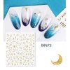Just Apply - Gold Line Star & Moon Nail Stickers - Gel Nail Resin Embedded Nail Art (2 Months & Stars)