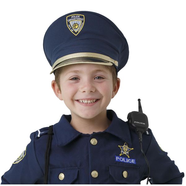 Dress Up America Pretend Play Blue Police Hat For Adults - Beautiful Dress Up Set for Role Play