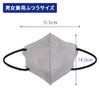 [Harada Sangyo] Adult Luxury Mask Style x Color Light Gray 30 Sheets