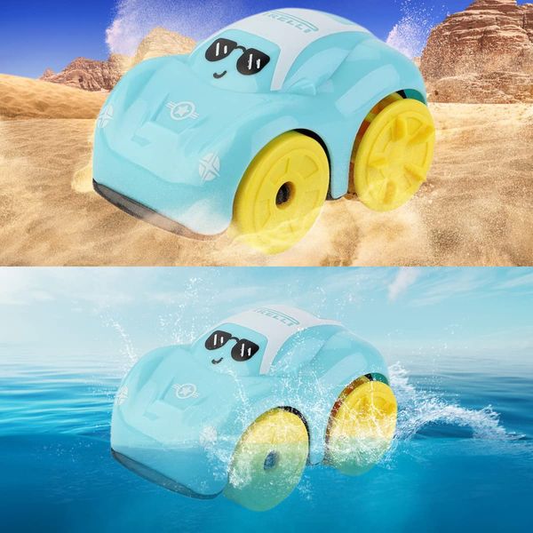 koolbitz Interactive Mini Cartoon Car Wind Up Water and Floor Walking Car Bath Time Toys for Baby Bath Floating Swimming Pool Toys for Baby Kids, Clockwork Twist Bathtub Swimming and Floor Moving Toys