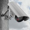 kwmobile Camera Dummy / Real Dummy Security Camera with LED Light Imitation Cable / Battery Powered