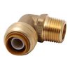 SharkBite U286LFA Push-Fit Elbow, 3/4 x MNPT - Quantity 1