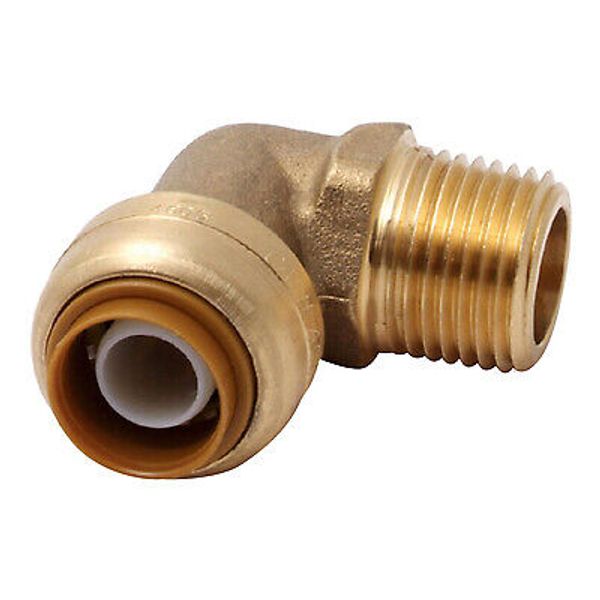 SharkBite U286LFA Push-Fit Elbow, 3/4 x MNPT - Quantity 1