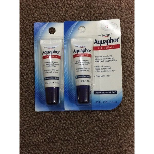 Lot Of 2 Aquaphor Immediate Relief Lip Repair