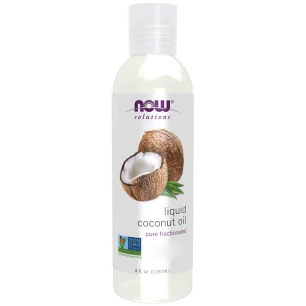 Now Foods, Liquid Coconut Oil (flüssiges Kokosöl), vegan, 120ml, Laborgeprüft, hohe Konzentration, Aromatherapie, Sojafrei