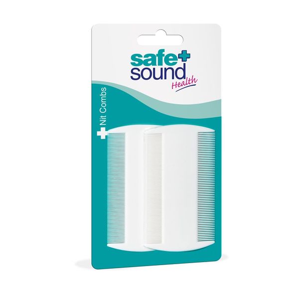 Murrays Safe & Sound Dust Combs - White (Pack of 2)