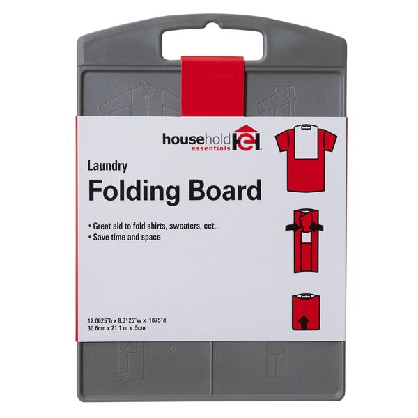 Household Essentials 195 Shirt Folding Board For Laundry | Folds T-Shirts, Polos And Dress Shirts , Black