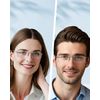 TERAISE Rimless Reading Glasses Comfortable Lightweight Frameless Reader Men Women Blue Light Blocking Computer Eyeglasses(2.5X)