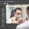 Jumbo LED Lighted Bathroom Mirror Touch Button Anti Fog Dimmable V&H Wall Mount