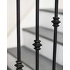 Matte Black "Enfield" Single Knuckle Stair Spindle - Spindle Only