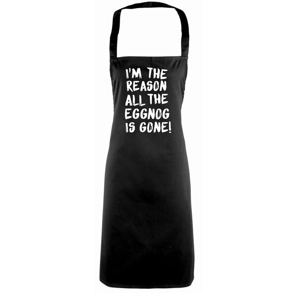 Flox Creative Full Length Apron I'm the Reason all Eggnog is Gone